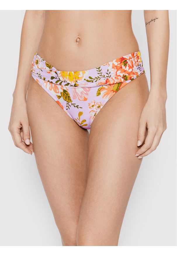 Seafolly Dół od bikini Paradise Garden 44320-960 Fioletowy. Kolor: fioletowy. Materiał: syntetyk