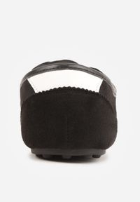 Renee - Czarne Sneakersy Kultowe Tenisówki Y2K z Imitacji Zamszu Nerialle. Kolor: czarny. Materiał: zamsz #5