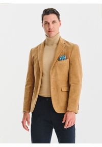 Pako Lorente - PAKO LORENTE - Beżowa sztruksowa marynarka męska. Okazja: na co dzień. Kolor: beżowy. Materiał: sztruks. Sezon: jesień. Styl: casual #6