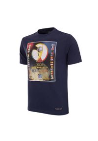 COPA FOOTBALL - T-Shirt Panini FIFA Campeonato do Mundo Coreia do Sul/Japão 2002. Kolor: niebieski. Sport: piłka nożna