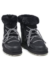 EMU Australia Śniegowce Blurred W12641 Czarny. Kolor: czarny. Materiał: skóra #9