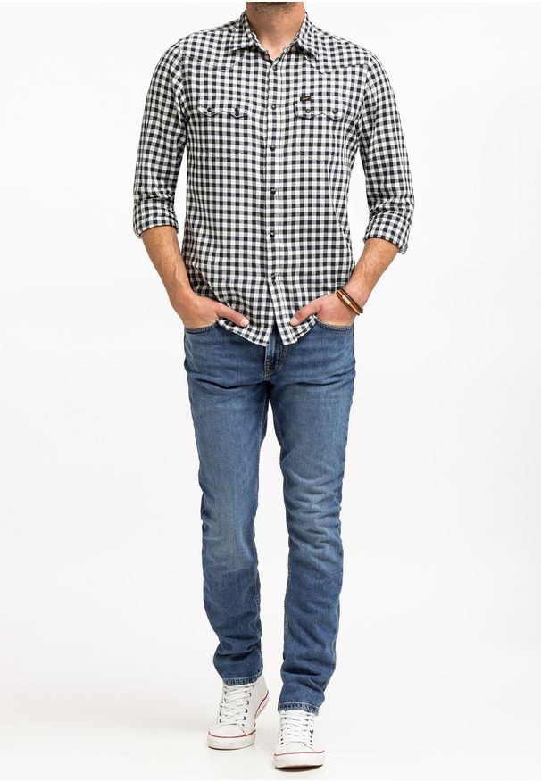 Mustang - MUSTANG VEGAS SLIM MĘSKIE SPODNIE JEANSOWE JEANSY DŻINSY DENIM BLUE 1015350 5000 682. Okazja: na co dzień. Styl: casual