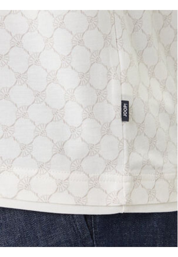 JOOP! T-Shirt Victormanuel 30101945 Écru Regular Fit. Kolor: kremowy. Materiał: bawełna