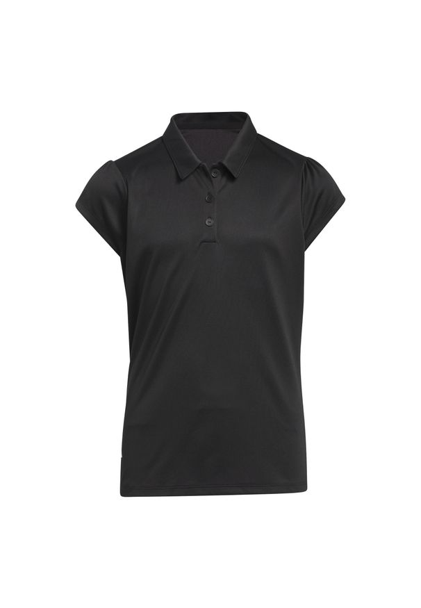 Adidas - Koszulka Girls' Performance Polo. Typ kołnierza: polo. Kolor: czarny. Materiał: materiał. Sport: golf
