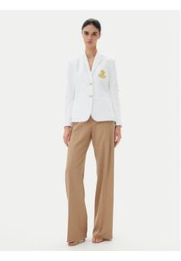 Lauren Ralph Lauren Marynarka Spsu20 200797305 Biały Regular Fit. Kolor: biały. Materiał: bawełna #5