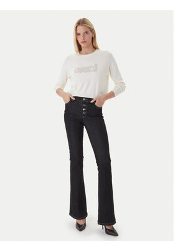 Gaudi Sweter 521BD53023 Beżowy Regular Fit. Kolor: beżowy. Materiał: syntetyk