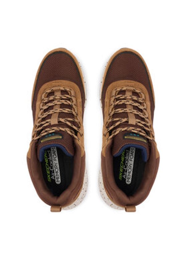 skechers - Skechers Sneakersy Bounder Rse 232961 TPNV Brązowy. Kolor: brązowy. Materiał: nubuk, skóra