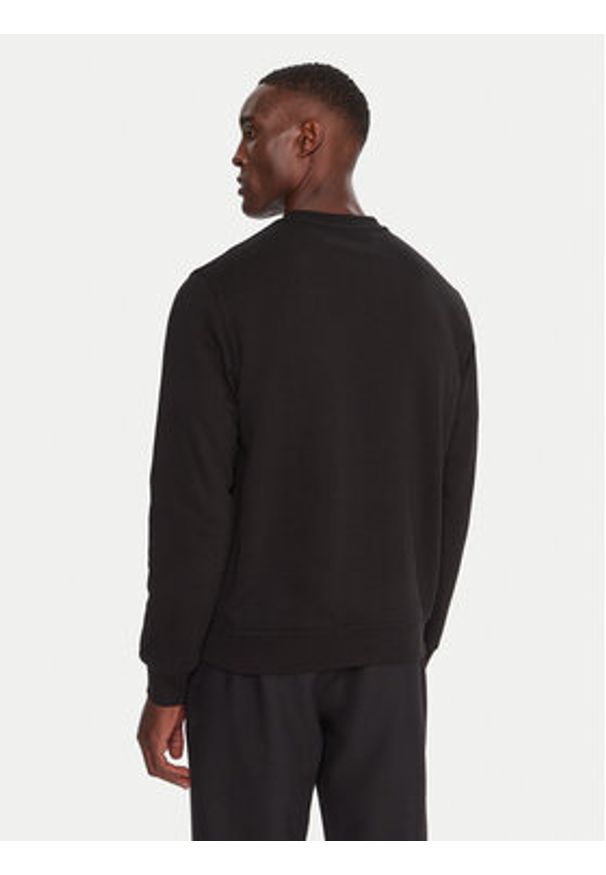 Karl Lagerfeld - KARL LAGERFELD Bluza 705780 500917 Czarny Regular Fit. Typ kołnierza: dekolt w karo. Kolor: czarny. Materiał: bawełna