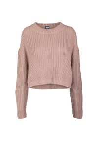 Urban Classics - Oversizowa Bluza Damska Z Szerokimi Rękawami. Kolor: brązowy
