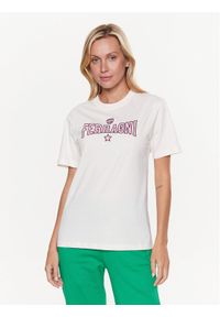 Chiara Ferragni T-Shirt 74CBHT02 Écru Regular Fit. Materiał: bawełna