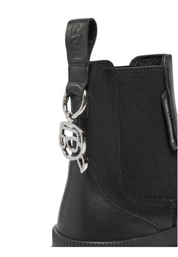 Karl Lagerfeld - KARL LAGERFELD Sztyblety KL43534 Czarny. Kolor: czarny. Materiał: skóra