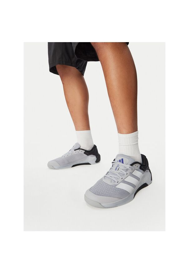 Adidas - Buty na siłownię adidas. Kolor: szary. Sport: fitness