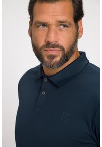 JAY-PI - Męska Koszulka polo golf długi rękaw QuickDry. Typ kołnierza: polo, golf. Kolekcja: plus size. Kolor: niebieski. Materiał: poliester, materiał. Długość rękawa: długi rękaw. Długość: długie. Styl: sportowy