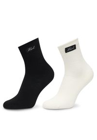 Karl Lagerfeld - KARL LAGERFELD Skarpety długie B1W47036 Czarny. Kolor: czarny. Materiał: bawełna #1