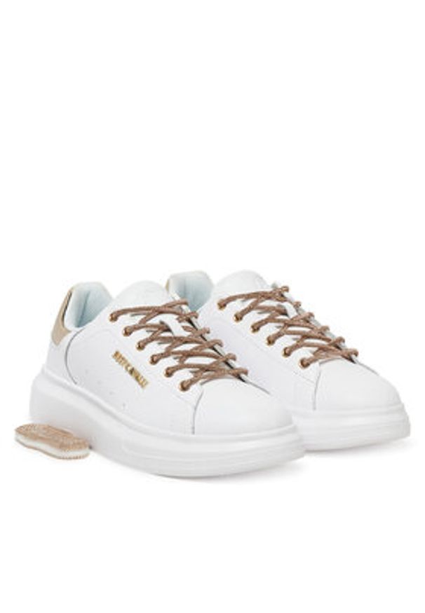 Just Cavalli Sneakersy 78RA3SB1 ZPA86 Biały. Kolor: biały. Materiał: skóra