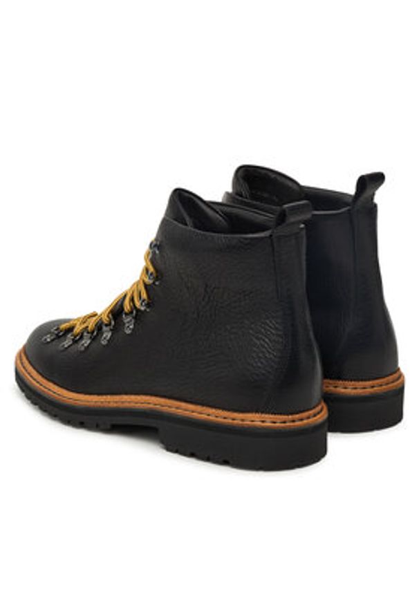 Fracap Trapery Magnifico M120 Czarny. Kolor: czarny. Materiał: skóra