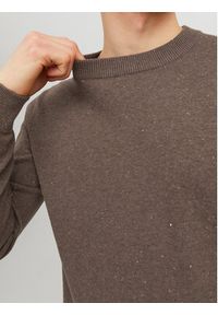 Jack & Jones - Jack&Jones Sweter Albert 12236792 Brązowy Regular Fit. Kolor: brązowy. Materiał: bawełna #7