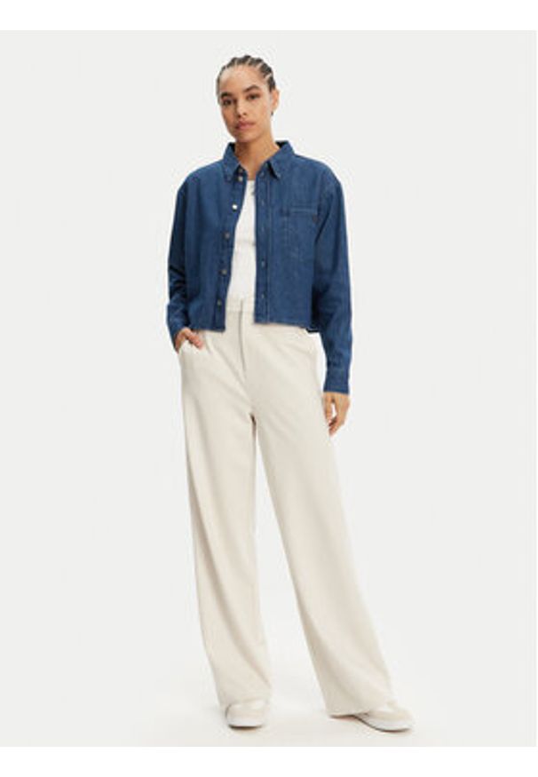 Calvin Klein Jeans Koszula jeansowa J20J225518 Granatowy Relaxed Fit. Kolor: niebieski. Materiał: bawełna