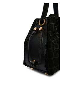 Elisabetta Franchi Torebka BS-21H-61E2-V720 Czarny. Kolor: czarny. Materiał: zamszowe, skórzane #5