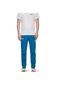Spodnie softshell męskie Mammut Aenergy Light SO Pants. Kolor: niebieski. Materiał: softshell