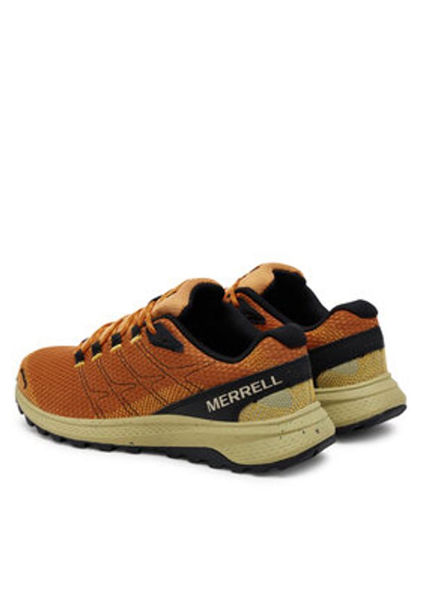 Merrell Buty do biegania Fly Strike J068439 Pomarańczowy. Kolor: pomarańczowy. Materiał: materiał