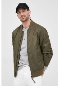 TOMMY HILFIGER - Tommy Hilfiger kurtka bomber męski kolor zielony przejściowa. Okazja: na co dzień. Kolor: zielony. Styl: casual #6
