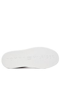 TOMMY HILFIGER - Tommy Hilfiger Sneakersy Icon Court Light Weight FW0FW08948 Beżowy. Kolor: beżowy. Materiał: skóra #4