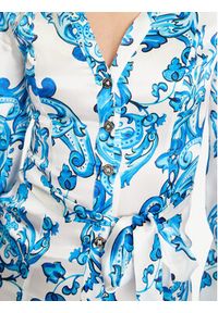 Marciano Guess Sukienka koszulowa 2GGK70 9700Z Niebieski Regular Fit. Kolor: niebieski. Materiał: jedwab. Typ sukienki: koszulowe