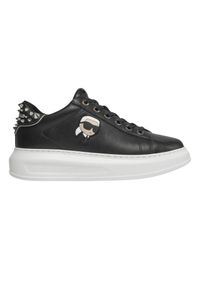 Karl Lagerfeld - KARL LAGERFELD Czarne sneakersy Kapri Nft Stud Tab. Kolor: czarny