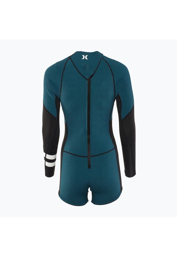 Pianka do pływania damska Hurley Advant Shorty Texture 2/2 mm Springsuit. Kolor: niebieski