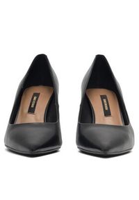 Gino Rossi - GINO ROSSI Czółenka V255-03 Czarny. Kolor: czarny. Materiał: skóra. Obcas: na szpilce #7