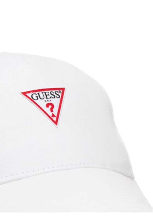 Guess Czapka z daszkiem M3YZ22 WBN60 Biały. Kolor: biały. Materiał: bawełna