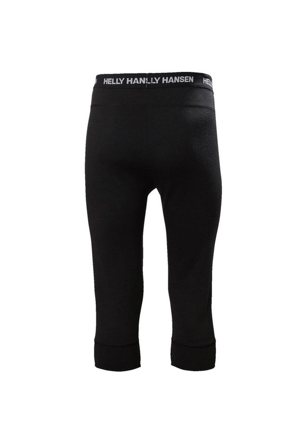 Legginsy o długości 3/4 Helly Hansen lifa merino midweight. Kolor: czarny. Materiał: wełna. Sezon: lato. Sport: turystyka piesza