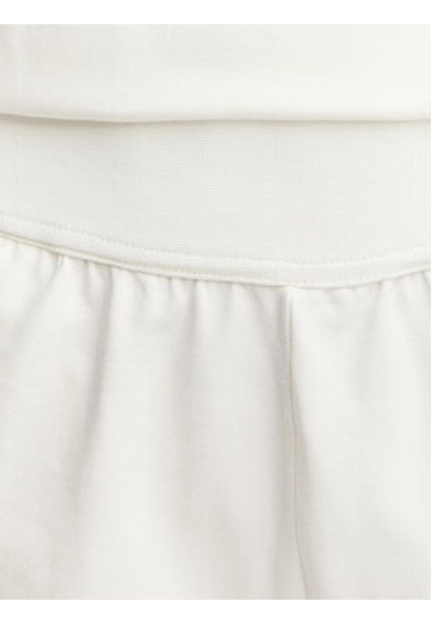 Hugo - HUGO Szorty sportowe Signature 50556815 Kremowy Regular Fit. Kolor: kremowy. Materiał: bawełna