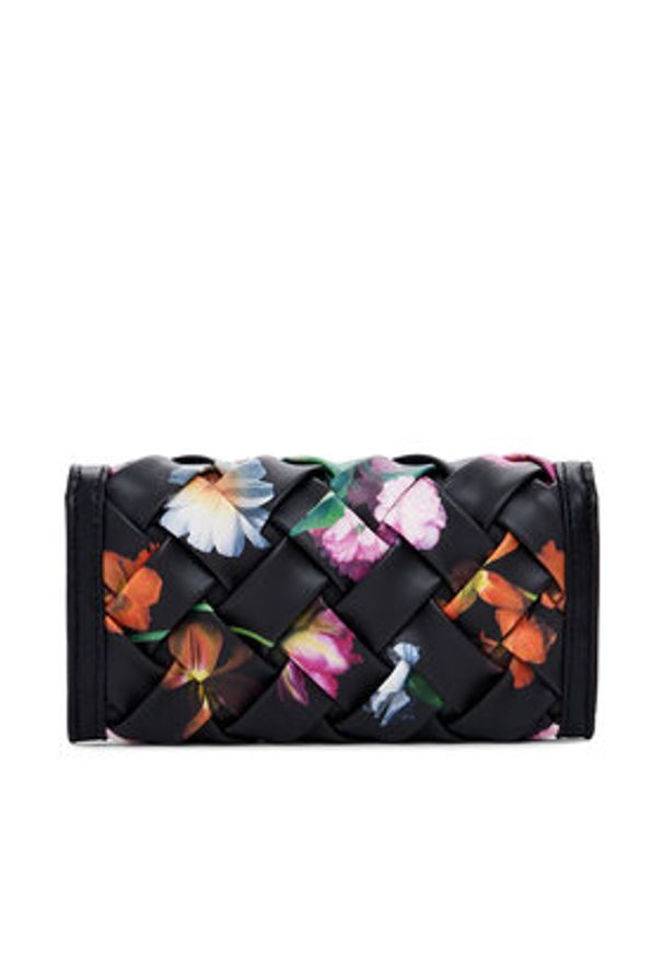 Desigual Duży Portfel Damski 25SAYP14 Czarny. Kolor: czarny. Materiał: skóra