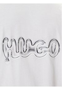 Hugo - HUGO T-Shirt Nyrotee 50549769 Biały Loose Fit. Kolor: biały. Materiał: bawełna #5