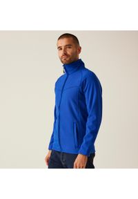 Regatta - Męska kurtka softshell Uproar. Kolor: niebieski. Materiał: softshell. Sport: turystyka piesza #1