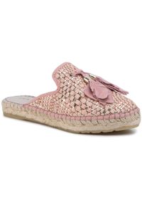 Espadryle Eva Minge EM-46-06-000563 621. Kolor: różowy. Materiał: skóra #1