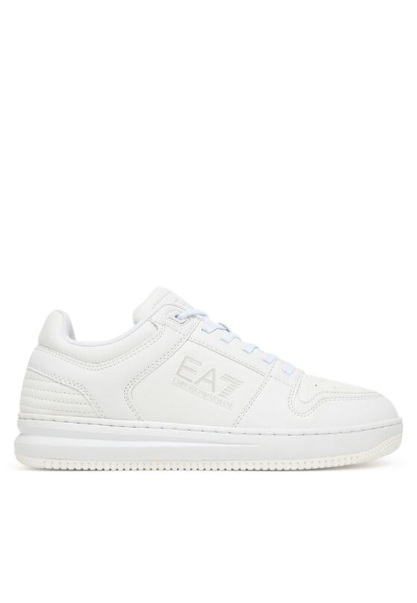 EA7 Emporio Armani Sneakersy 7X000345 AF11988 MZ038 Biały. Kolor: biały. Materiał: skóra