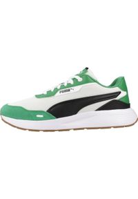Buty do chodzenia męskie Puma Runtamed Plus. Kolor: wielokolorowy, czarny, zielony. Materiał: materiał, syntetyk. Szerokość cholewki: normalna. Sport: turystyka piesza