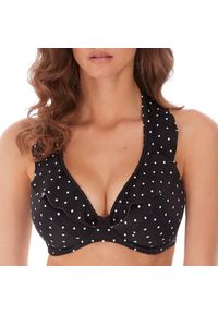FREYA ACTIVE - Damski strój kąpielowy z fiszbinami i ramiączkami Freya Jewel cove. Kolor: czarny. Wzór: kropki #1