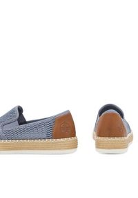 Rieker Espadryle L7873-12 Niebieski. Kolor: niebieski. Materiał: materiał #8