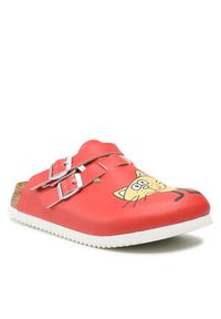 Birkenstock Klapki Kay Prof 0582516 Czerwony. Kolor: czerwony. Materiał: skóra #5