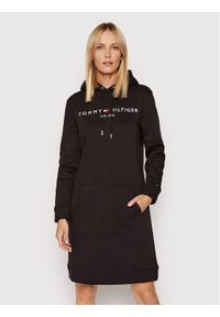 TOMMY HILFIGER - Sukienka dzianinowa Tommy Hilfiger. Kolor: czarny. Materiał: dzianina #1