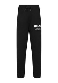 Hugo - HUGO Spodnie dresowe Nevez 50510734 Czarny Loose Fit. Kolor: czarny. Materiał: bawełna #1
