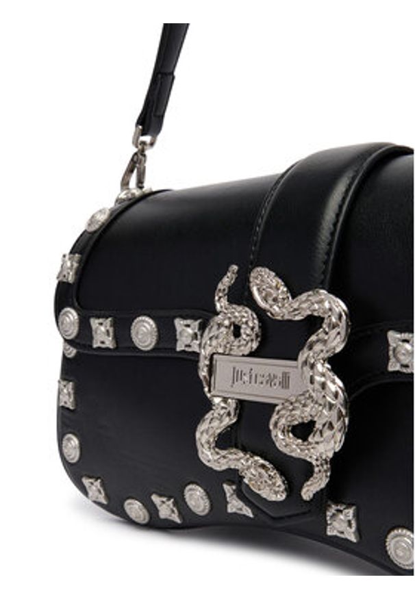 Just Cavalli Torebka 80RA4BA1 ZSE07 Czarny. Kolor: czarny. Materiał: skórzane