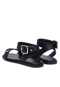 BOSS Sandały Charlize 50563332 Czarny. Kolor: czarny. Materiał: skóra #5