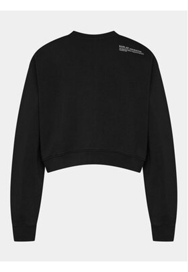Replay Bluza W3104B.000.23650P Czarny Regular Fit. Kolor: czarny. Materiał: bawełna