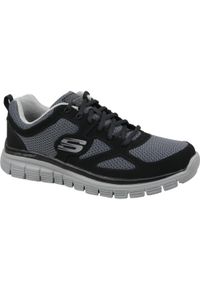 skechers - Buty sportowe męskie Skechers Burns Agoura. Kolor: szary, wielokolorowy, czarny. Materiał: syntetyk, materiał, tkanina #1