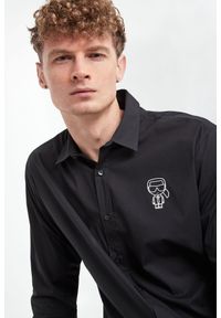 Karl Lagerfeld - Koszula męska KARL LAGERFELD. Materiał: bawełna. Wzór: nadruk. Styl: klasyczny